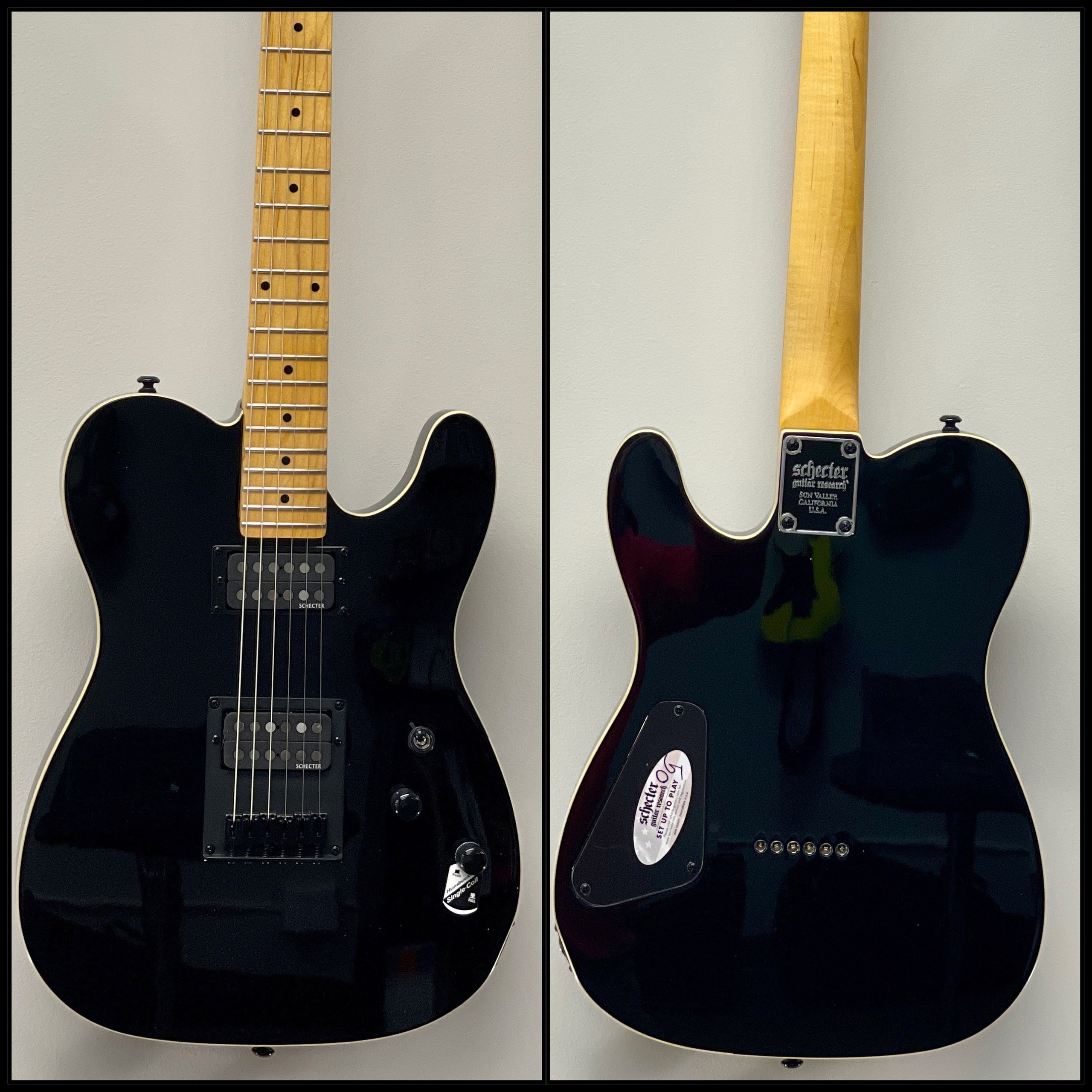 Schecter pt gloss black on sale